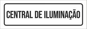 Placa De Sinalização Setor - Central De Iluminação-23X9