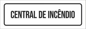 Placa De Sinalização Setor - Central De Incêndio-23X9