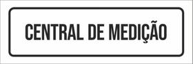 Placa De Sinalização Setor - Central De Medição-23X9