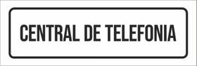 Placa De Sinalização Setor - Central De Telefonia-23X9