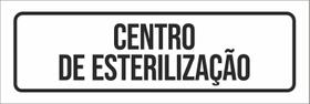 Placa De Sinalização Setor - Centro De Esterilização-23X9