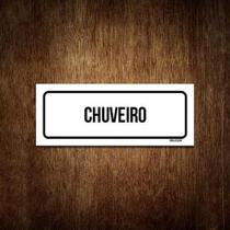 Placa De Sinalização Setor - Chuveiro (30X10)