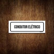 Placa De Sinalização Setor - Condutor Elétrico (30X10)