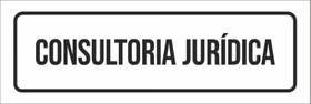 Placa De Sinalização Setor - Consultoria Jurídica-23X9