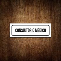 Placa De Sinalização Setor - Consultório Médico (30x10)