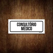 Placa De Sinalização Setor - Consultório Médico (30X10)