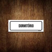 Placa De Sinalização Setor - Dormitório (30X10)