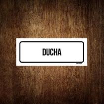 Placa De Sinalização Setor - Ducha (30X10)