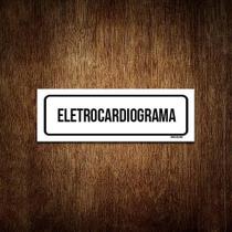 Placa De Sinalização Setor - Eletrocardiograma (30X10)