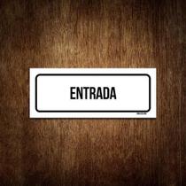 Placa De Sinalização Setor - Entrada (30X10)