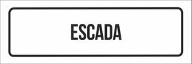 Placa De Sinalização Setor - Escada-23X9