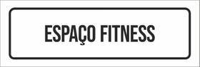 Placa De Sinalização Setor - Espaço Fitness-23X9