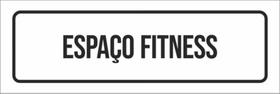 Placa De Sinalização Setor - Espaço Fitness (30X10)