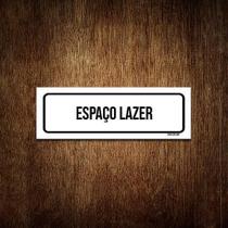 Placa De Sinalização Setor - Espaço Ler (23X9)