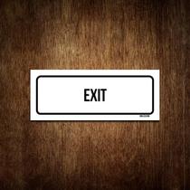 Placa De Sinalização Setor - Exit (23X9)
