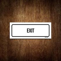 Placa De Sinalização Setor - Exit (30X10)