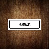 Placa De Sinalização Setor - Farmácia (23X9)