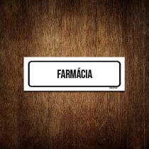 Placa De Sinalização Setor - Farmácia (23X9)
