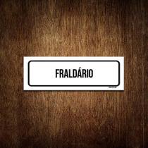 Placa De Sinalização Setor - Fraldário (23X9)