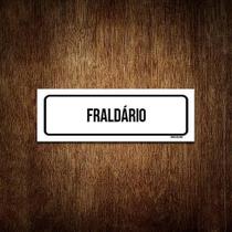 Placa De Sinalização Setor - Fraldário (30X10)