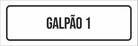 Placa De Sinalização Setor - Galpão 1-23X9