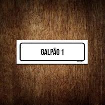 Placa De Sinalização Setor - Galpão 1 (30X10)