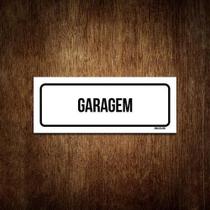 Placa De Sinalização Setor - Garagem (30X10)