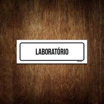 Placa De Sinalização Setor - Laboratório (30X10)