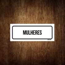 Placa De Sinalização Setor - Mulheres (30X10)