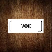 Placa De Sinalização Setor - Pacote (30X10)