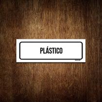 Placa De Sinalização Setor - Plástico-23x9