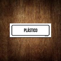 Placa De Sinalização Setor - Plástico (30X10)