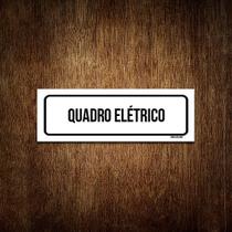 Placa De Sinalização Setor - Quadro Elétrico-23x9