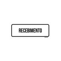 Placa De Sinalização Setor - Recebimento (23X9)