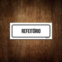 Placa De Sinalização Setor - Refeitório (30x10)