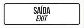 Placa De Sinalização Setor - Saída Exit-23X9