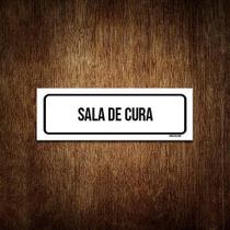 Placa De Sinalização Setor - Sala De Cura (30X10)