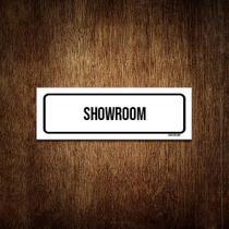 Placa De Sinalização Setor - Showroom (23X9)