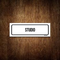 Placa De Sinalização Setor - Studio (30x10)