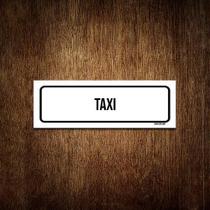 Placa De Sinalização Setor - Taxi (23X9)