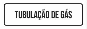 Placa De Sinalização Setor - Tubulação De Gás-23X9