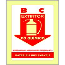 Placa de Sinalização Tamanho20x28 ExtintorInflamavel(Ps 1mm) - Star Color