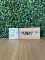 Placa de sinalização Ultrassom em mdf Placa de sinalização Ultrassom em mdf