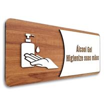 Placa De Sinalização - Uso de Álcool Gel Placa De Sinalização - Uso de Álcool Gel