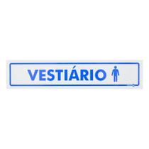 Placa de Sinalização VESTIÁRIO MASCULINO Ref PS179 ENCARTALE