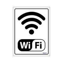 Placa De Sinalização Wi-fi 15x20 Ecom IA - S-235/1 F9e