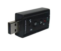 Placa de som adaptador usb externo áudio p2 7.1 pc notebook Placa de som adaptador usb externo áudio p2 7.1 pc notebook