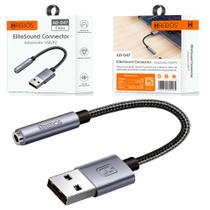 Placa De Som adaptador Usb P2/3 Fone Microfone Original Pc Notebook Dell Lenovo Acer Vaio - Agold placa de som notebook