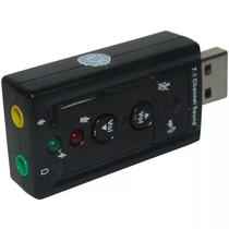 Placa De Som Áudio USB 7.1 USB Para Pc ou Notebook - KING