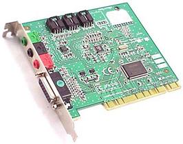Placa de som Creative Labs SB16 PCI com síntese de 128 vozes